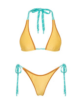 DARA - CANARY CRUSH Neoprene Triangle Bikini Set