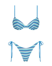 JARA - HORIZON BLUE Stripe Balconette Bikini Set