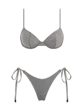 JARA - SILVER SPARKLE Balconette Bikini Set