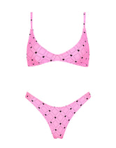 MAIA - CASSI Pink Heart Scoop Bikini Set