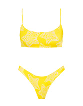 MICA - MANCA Yellow Star Scoop Bikini Set