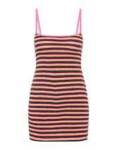 MINNI - LONI Stripe Crochet Mini Dress