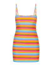 MINNI - MELON STRIPE Mini Dress