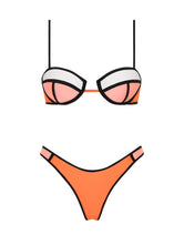 POPPY - PEACH SORBET Neoprene Balconette Bikini Set