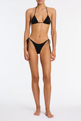 VINCA - EBONY BLACK Triangle Bikini Set - Image 2