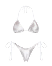 VINCA - LUSAIL White Terry Towelling Triangle Bikini Set