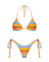 VINCA - MELON STRIPE Triangle Bikini Set