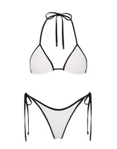 VINCA - PANDA WHITE  Neoprene Triangle Bikini Set