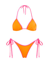 VINCA - SANTO Orange Triangle Bikini Set
