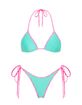 VINCA - TURQUOISE Neoprene Triangle Bikini Set