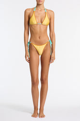 DARA - CANARY CRUSH Neoprene Triangle Bikini Set - Image 2