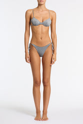 JARA - SILVER SPARKLE Balconette Bikini Set - Image 2