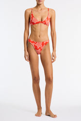 MAIA - ELVI Red Star Scoop Bikini Set - Image 2