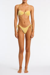 MALA - MACA Yellow Velvet Balconette Bikini Set - Image 2
