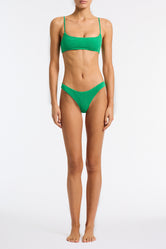 MICA - HUBE Green Terry Towelling Crop Bikini Set - Image 2