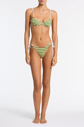 JARA - LEMONADE Crochet Stripe Balconette Bikini - Image 2