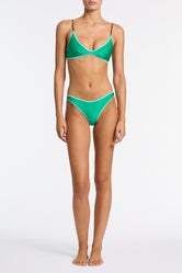 MAIA - JADED GREEN Neoprene Crop Bikini Set - Image 2