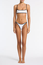 MIMA - PANDA WHITE Neoprene Crop Bikini Set - Image 2