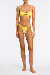 STELL - MANCA Yellow Star Scoop Crop Bikini Set - Image 2