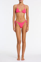 VINCA - ADAO Pink Textured Triangle Bikini Set - Image 2
