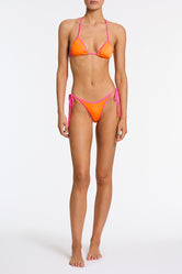 VINCA - SANTO Orange Triangle Bikini Set - Image 2