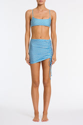 ALULA - RIYA Blue Geometric Skirt - Image 2
