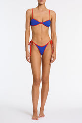 ESTE - SALA Blue Scoop Crop Bikini Set - Image 2