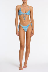 SOFI - RIYA Blue Geometric Halter Bikni Set - Image 2
