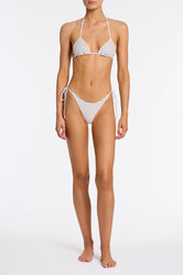 VINCA - LUSAIL White Terry Towelling Triangle Bikini Set - Image 2