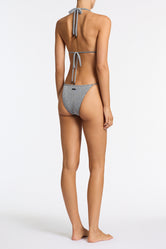 DARA - SILVER SPARKLE Triangle Bikini Set - Image 3