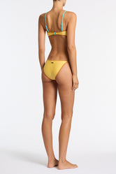 ESTE - CANARY CRUSH Neoprene Halter Bikini Set - Image 3