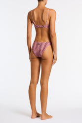 MICA - BLOSS Pink Crochet Crop Bikini Set - Image 3