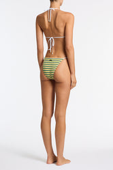 VINCA - LEMONADE Crochet Stripe Triangle Bikini Set - Image 3