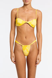 STELL - MANCA Yellow Star Scoop Crop Bikini Set - Image 4