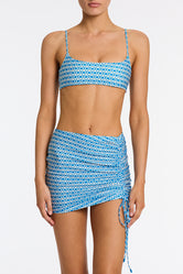 ALULA - RIYA Blue Geometric Skirt - Image 4