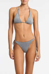 DARA - SILVER SPARKLE Triangle Bikini Set - Image 5