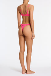 MICA - ADAO Pink Textured Crop Bikini Set - Image 5