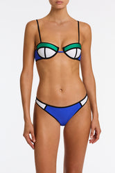POPPY - BLUE TANGO Neoprene Balconette Bikini Set - Image 5