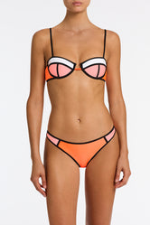 POPPY - PEACH SORBET Neoprene Balconette Bikini Set - Image 5