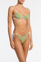 JARA - LEMONADE Crochet Stripe Balconette Bikini - Image 5