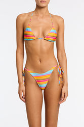 VINCA - MELON STRIPE Triangle Bikini Set - Image 5