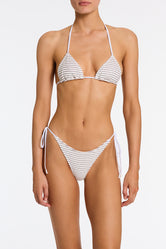VINCA - LUSAIL White Terry Towelling Triangle Bikini Set - Image 5