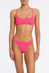 MICA - ADAO Pink Textured Crop Bikini Set - Image 6