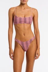 MICA - BLOSS Pink Crochet Crop Bikini Set - Image 6