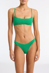 MICA - HUBE Green Terry Towelling Crop Bikini Set - Image 6