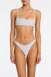 MICA - LUSAIL White Terry Towelling Crop Bikini Set - Image 6